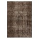 Modern Brown Color Over-Dyed Rug. Handmade Turkish Area Rug. Bohemian Home Decor