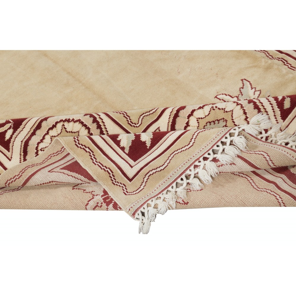 Unusual Vintage Handmade Turkish Deco Rug, 100% Wool