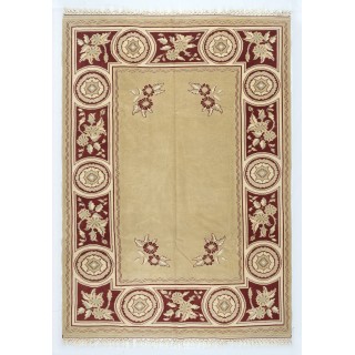 Unusual Vintage Handmade Turkish Deco Rug, 100% Wool