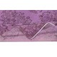 Hand-Made Area Rug in Purple Color. Modern Turkish Floor Covering