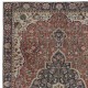 Vintage Handmade Wool Area Rug. One of a kind Turkish Carpet with Medallion Design