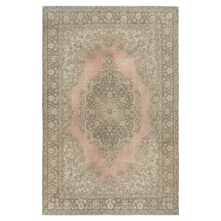 One of a kind Handmade Turkish Area Rug, Traditional Vintage Carpet