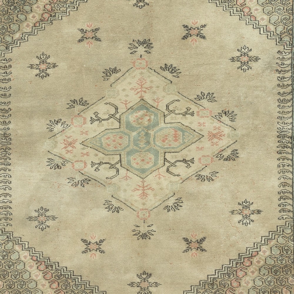 West Anatolian Manisa Kula Rug, Vintage Handmade Area Rug