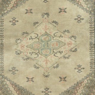 West Anatolian Manisa Kula Rug, Vintage Handmade Area Rug