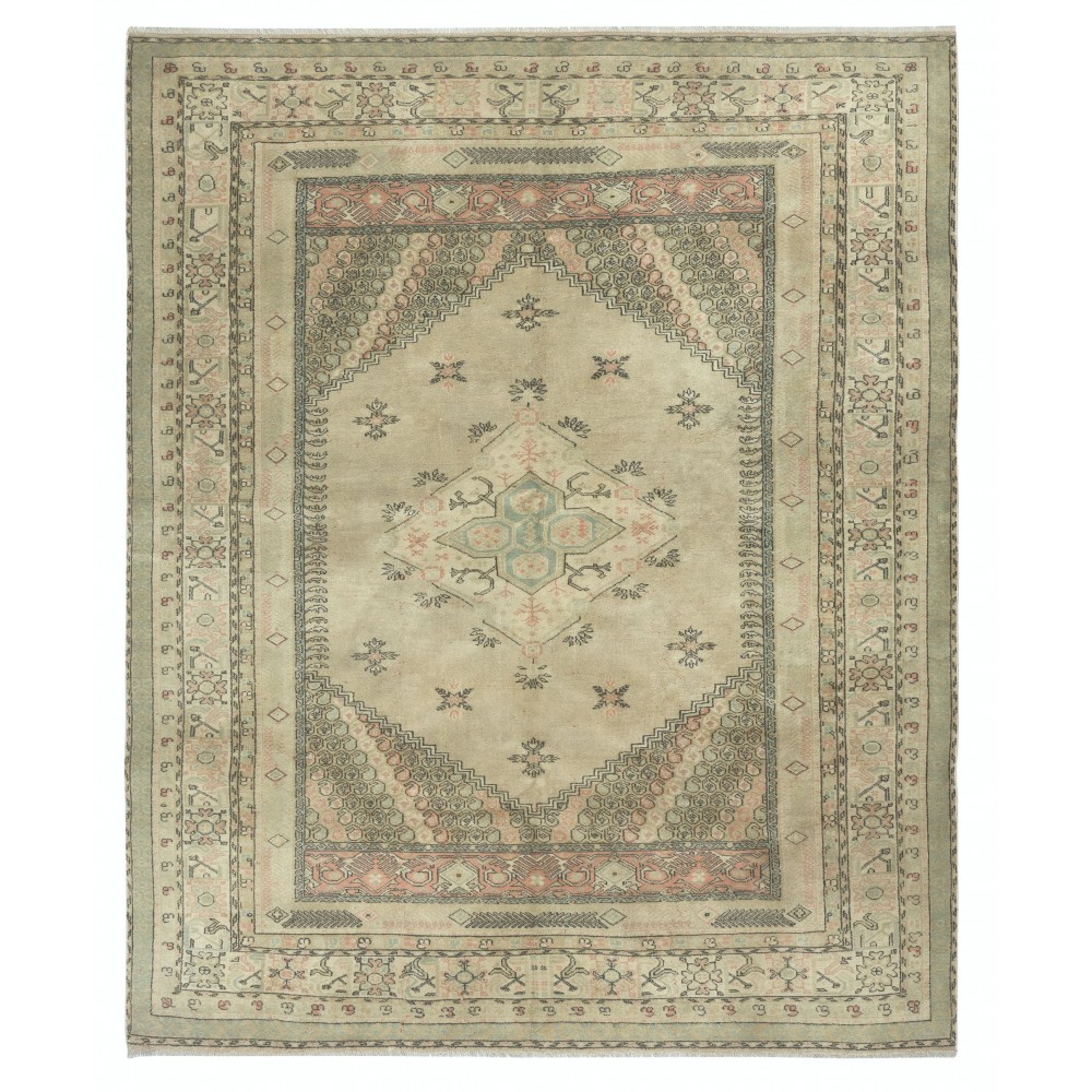 West Anatolian Manisa Kula Rug, Vintage Handmade Area Rug