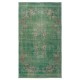 Chinese Art Deco Design Handmade Wool Area Rug in Green Color