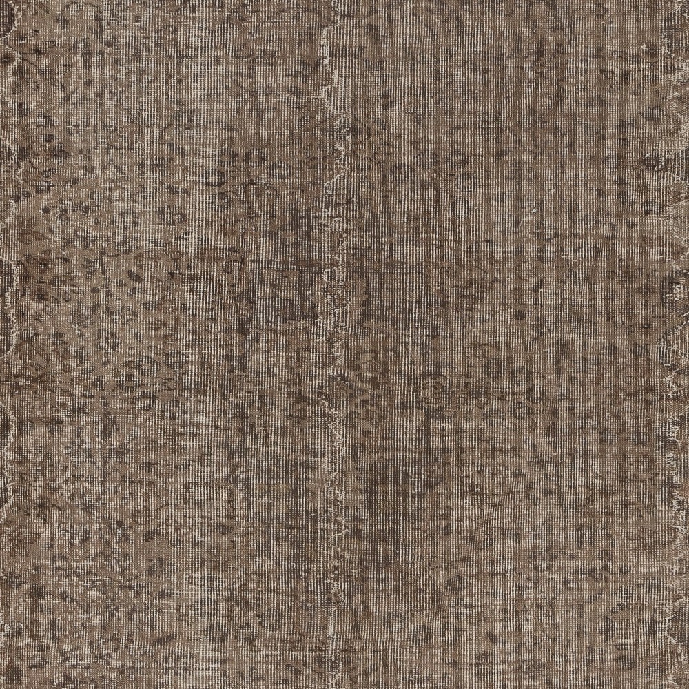 Handmade Anti-bacterial Wool Area Rug. Brown Color Hand Knotted Turkish Rug