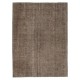 Handmade Anti-bacterial Wool Area Rug. Brown Color Hand Knotted Turkish Rug