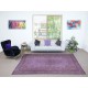 Purple Color Handmade Large Area Rug from Turkey, Great 4 Modern Interiors