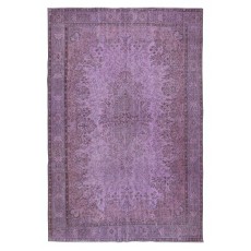 Purple Color Handmade Large Area Rug from Turkey, Great 4 Modern Interiors