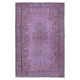 Purple Color Handmade Large Area Rug from Turkey, Great 4 Modern Interiors