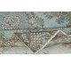 Hand Knotted Light Blue Color Area Rug, Modern Medallion Design Turkish Carpet