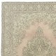 One-of-a-pair Vintage Area Rug with Medallion Design. Handmade Turkish Carpet