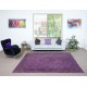 Modern Turkish Floor Rug in Purple Color, Handmade Carpet for Kitchen and Living Room