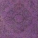Modern Turkish Floor Rug in Purple Color, Handmade Carpet for Kitchen and Living Room