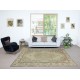 One of a kind Vintage Rustic Turkish Area Rug. Handmade Sun Faded Carpet for Country & Farmhouse Decor