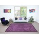 Modern Purple Color Area Rug, Handmade Turkish Carpet, Bohemian Home Decor