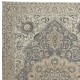 Vintage Handmade Turkish Wool Area Rug in Soft, Muted Colors