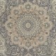 Vintage Handmade Turkish Wool Area Rug in Soft, Muted Colors