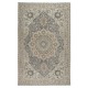 Vintage Handmade Turkish Wool Area Rug in Soft, Muted Colors