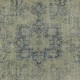Decorative Hand Knotted Turkish Wool Area Rug in Green Color