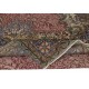 One of a kind Handmade Turkish Area Rug, Red Vintage Carpet with Medallion Design