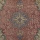 One of a kind Handmade Turkish Area Rug, Red Vintage Carpet with Medallion Design