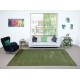 Contemporary Handmade Floral Patterned Turkish Large Area Rug in Green Color