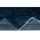 Overdyed Wool Navy Blue Area Rug, Handmade in Turkey, Modern Large Carpet