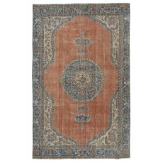 Traditional Vintage Handmade Turkish Wool Area Rug