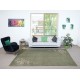 Chinese Art Deco Inspired Vintage Handmade Area Rug in Green Color