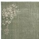 Chinese Art Deco Inspired Vintage Handmade Area Rug in Green Color