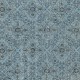 Contemporary Handmade Blue Color Turkish Wool Area Rug with Floral Design