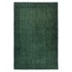 Dark Green Color Wool Area Rug for Modern Interiors, Handmade in Turkey