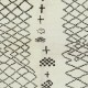 Modern Moroccan Tulu Rug, 100% Natural Wool, Beni Ourain Carpet