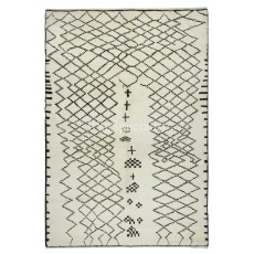 Modern Moroccan Tulu Rug, 100% Natural Wool, Beni Ourain Carpet