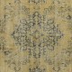 Rustic Unique Handmade Area Rug, 1960s Sun Faded Turkish Carpet