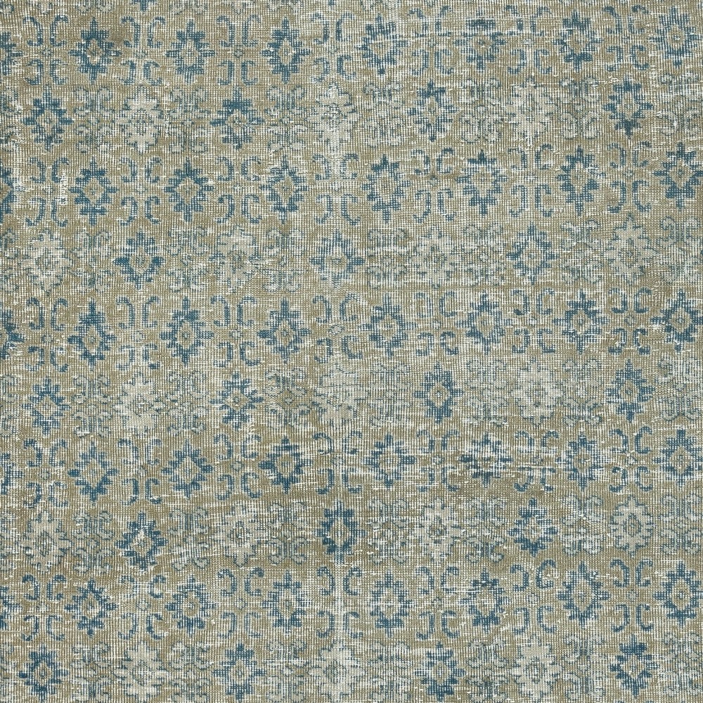 Vintage Handmade Floral Design Turkish Rug for Rustic, Country and Farmhouse Decor