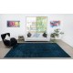 Hand Knotted Navy Blue Color Area Rug, Modern Handmade Turkish Carpet