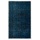 Hand Knotted Navy Blue Color Area Rug, Modern Handmade Turkish Carpet