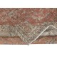 Vintage Handmade Soft Red Rug. One of a kind Floral Design Turkish Carpet
