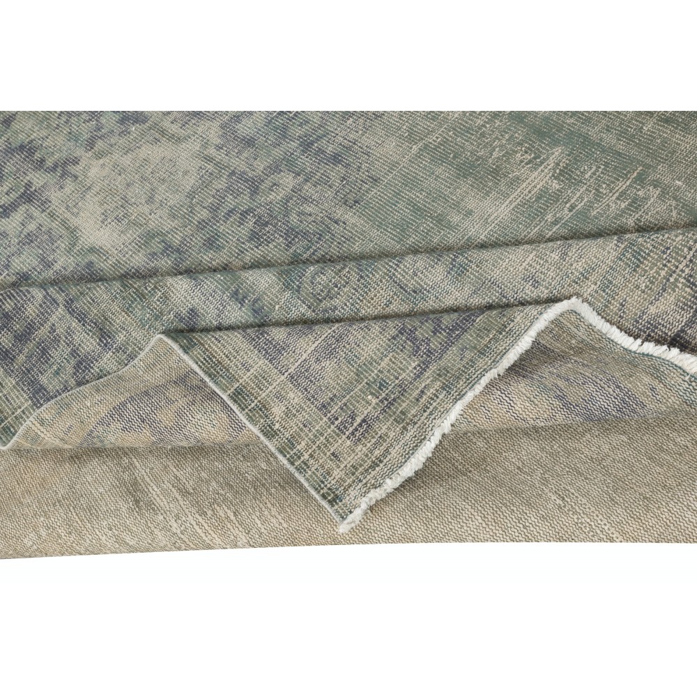 Blue Area Rug for Contemporary Interiors, Handmade in Turkey