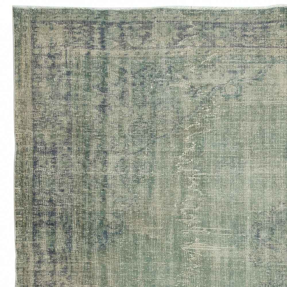 Blue Area Rug for Contemporary Interiors, Handmade in Turkey