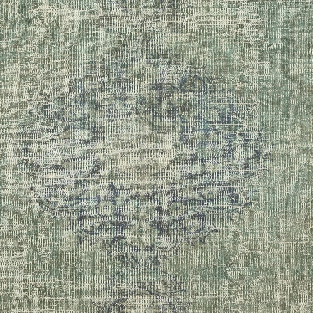 Blue Area Rug for Contemporary Interiors, Handmade in Turkey