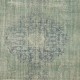 Blue Area Rug for Contemporary Interiors, Handmade in Turkey