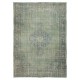 Blue Area Rug for Contemporary Interiors, Handmade in Turkey