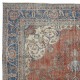 Vintage Handmade Turkish Wool Area Rug. Traditional One of a kind Large Carpet