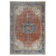 Vintage Handmade Turkish Wool Area Rug. Traditional One of a kind Large Carpet