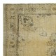Vintage Country and Farmhouse Decor Area Rug. Rustic Handmade Turkish Carpet