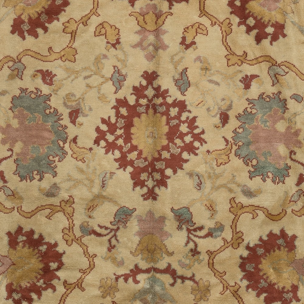 Vintage Handmade Turkish Oushak Rug. 100% Wool. Excellent Condition